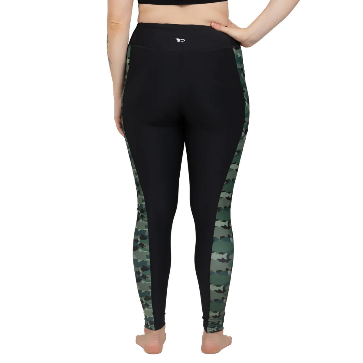 Fishewear Green Fish Camo Pocket Legging Women's